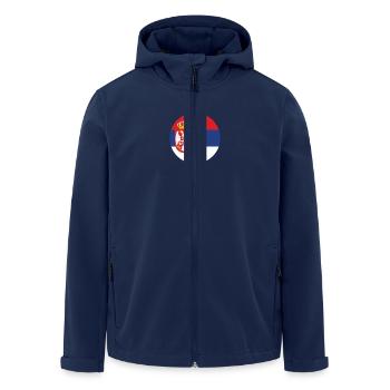 Serbie Drapeau serbe Fier Serbe - Veste softshell homme en polyester recyclé Stanley/Stella - marine - Devant - AI Model Male 185 light (185cm)