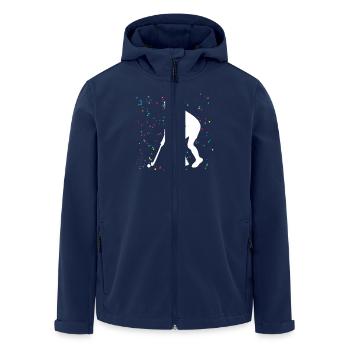 Field Hockey Players Field Hockey - Men’s Recycled Softshell Jacket by Stanley/Stella - navy - Front - AI Model Male 185 light (185cm)