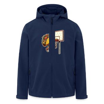 Taco Basketball Tacos - Men’s Recycled Softshell Jacket by Stanley/Stella - navy - Front - AI Model Male 185 light (185cm)