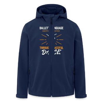 Ballerina Ballett mädchen - Recycelte Männer Softshell-Jacke von Stanley/Stella - Navy - Vorne - AI Model Male 185 light (185cm)