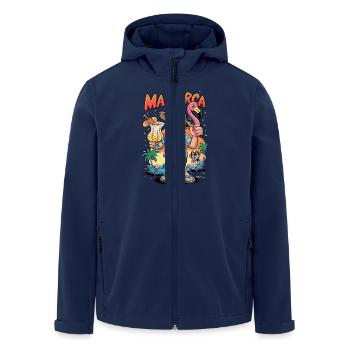Vacances d’été à Majorque 2023 : Boire Sun Dancer - Veste softshell homme en polyester recyclé Stanley/Stella - marine - Devant - AI Model Male 185 light (185cm)