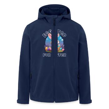 Eggcited for Easter - Men’s Recycled Softshell Jacket by Stanley/Stella - navy - Front - AI Model Male 185 light (185cm)