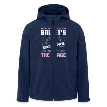 Ballerina Ballett mädchen - Recycelte Männer Softshell-Jacke von Stanley/Stella - Navy - Vorne - AI Model Male 185 light (185cm)