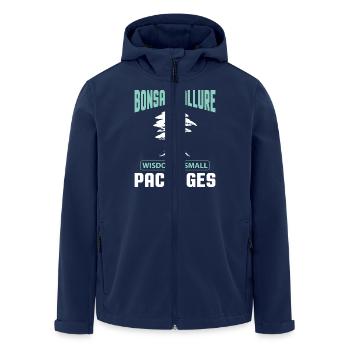 Bonsai Tree - Recycelte Männer Softshell-Jacke von Stanley/Stella - Navy - Vorne - AI Model Male 185 light (185cm)