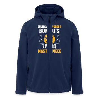 Bonsai Tree - Recycelte Männer Softshell-Jacke von Stanley/Stella - Navy - Vorne - AI Model Male 185 light (185cm)