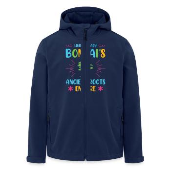 Bonsai Tree - Recycelte Männer Softshell-Jacke von Stanley/Stella - Navy - Vorne - AI Model Male 185 light (185cm)