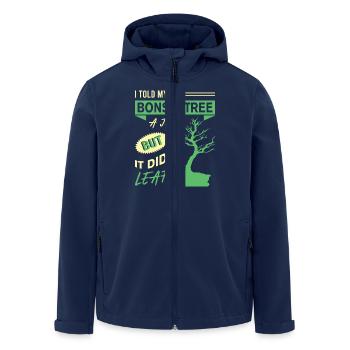 Bonsai Tree - Recycelte Männer Softshell-Jacke von Stanley/Stella - Navy - Vorne - AI Model Male 185 light (185cm)