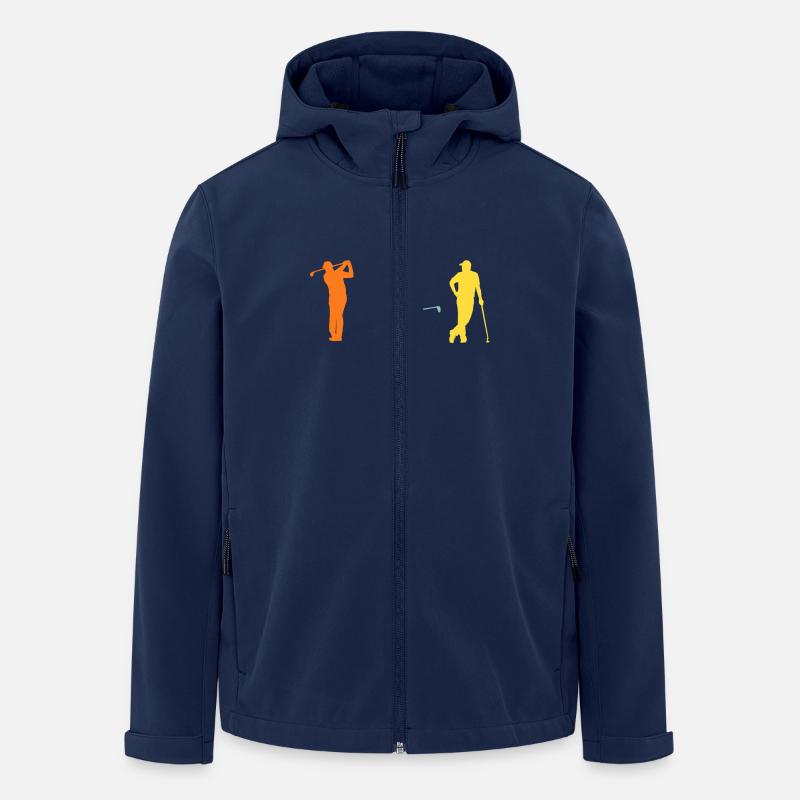 Golfspieler Evolution Golf - Recycelte Männer Softshell-Jacke von Stanley/Stella - Navy