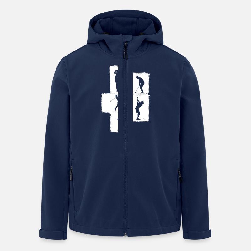 Golfers Golf - Men’s Recycled Softshell Jacket by Stanley/Stella - navy