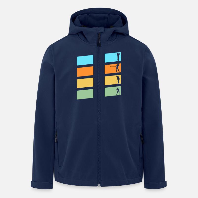 Golfers Golf - Men’s Recycled Softshell Jacket by Stanley/Stella - navy