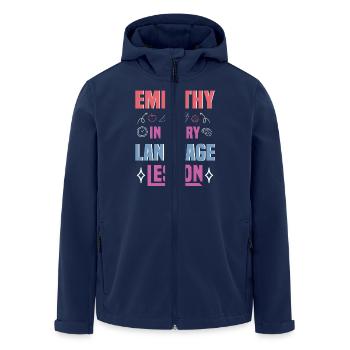 ESL-Lehrer ESL Unterricht - Recycelte Männer Softshell-Jacke von Stanley/Stella - Navy - Vorne - AI Model Male 185 light (185cm)