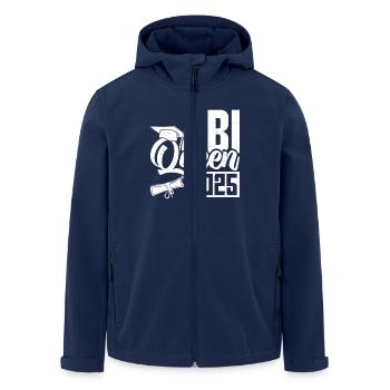 ABI QUEEN 2025 Abiturientin Abitur Geschafft - Recycelte Männer Softshell-Jacke von Stanley/Stella - Navy - Vorne - AI Model Male 185 light (185cm)