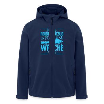 Abitur MEIN ABIBALL ANZUG IST IN DER WÄSCHE Lustig - Recycelte Männer Softshell-Jacke von Stanley/Stella - Navy - Vorne - AI Model Male 185 light (185cm)