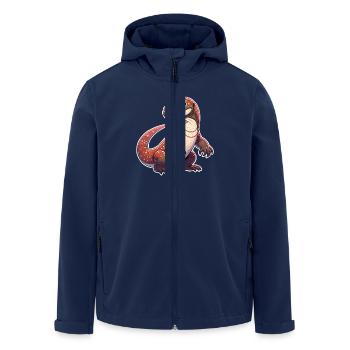 Komodo Dragon - Men’s Recycled Softshell Jacket by Stanley/Stella - navy - Front - AI Model Male 185 light (185cm)