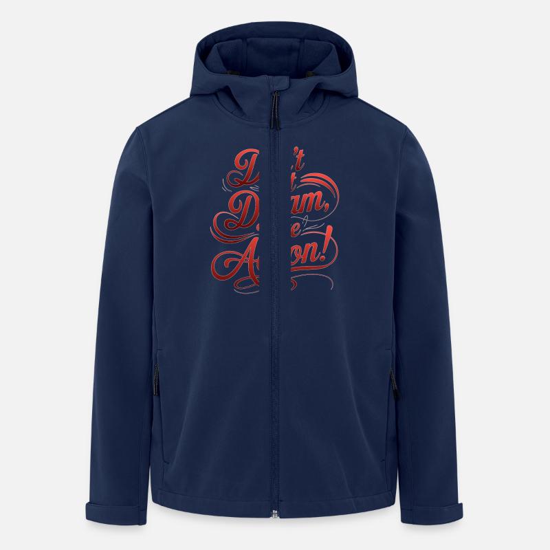 DON'T JUST DREAM, TAKE ACTION! - Men’s Recycled Softshell Jacket by Stanley/Stella - navy