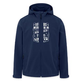 Birthday November 1998 Limited Edition Legend - Men’s Recycled Softshell Jacket by Stanley/Stella - navy - Front - AI Model Male 185 light (185cm)