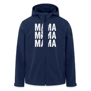 Golfspieler Mama Mutter Golf - Recycelte Männer Softshell-Jacke von Stanley/Stella - Navy - Vorne - AI Model Male 185 light (185cm)