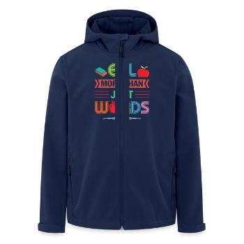 ESL-Lehrer ESL Unterricht - Recycelte Männer Softshell-Jacke von Stanley/Stella - Navy - Vorne - AI Model Male 185 light (185cm)