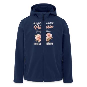 Abiturienten AUS DEM WEG PRINZESSIN HAT ABITUR - Recycelte Männer Softshell-Jacke von Stanley/Stella - Navy - Vorne - AI Model Male 185 light (185cm)