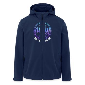 ABITUR 2025 DIE ÜBERFLIEGER Abiturient Lustiges - Recycelte Männer Softshell-Jacke von Stanley/Stella - Navy - Vorne - AI Model Male 185 light (185cm)