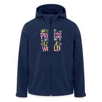 I'm the princess of my own little world - Men’s Recycled Softshell Jacket by Stanley/Stella - navy - Front - AI Model Male 185 light (185cm)