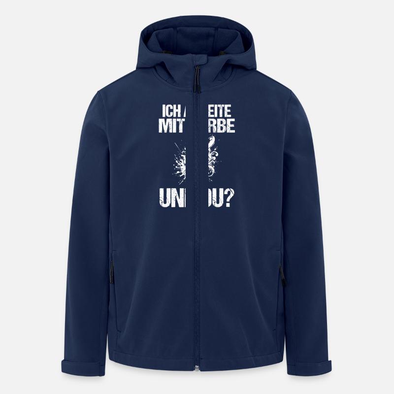 Maître Peintre Compagnon Peintre - Veste softshell homme en polyester recyclé Stanley/Stella - marine