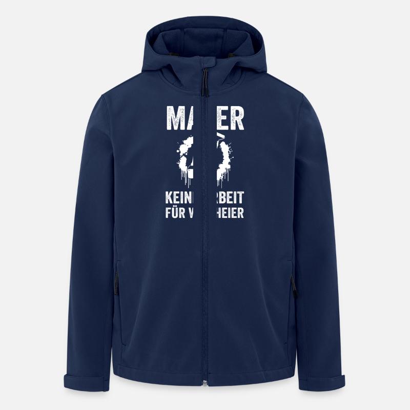 Maître Peintre Compagnon Peintre - Veste softshell homme en polyester recyclé Stanley/Stella - marine