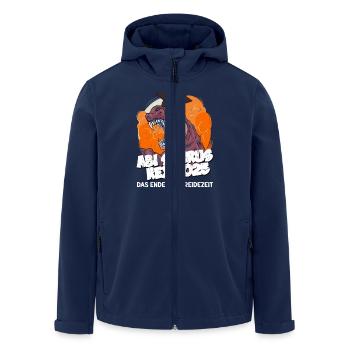 Abitur ABI SAURUS REX 2025 Abitur Lustiges - Recycelte Männer Softshell-Jacke von Stanley/Stella - Navy - Vorne - AI Model Male 185 light (185cm)