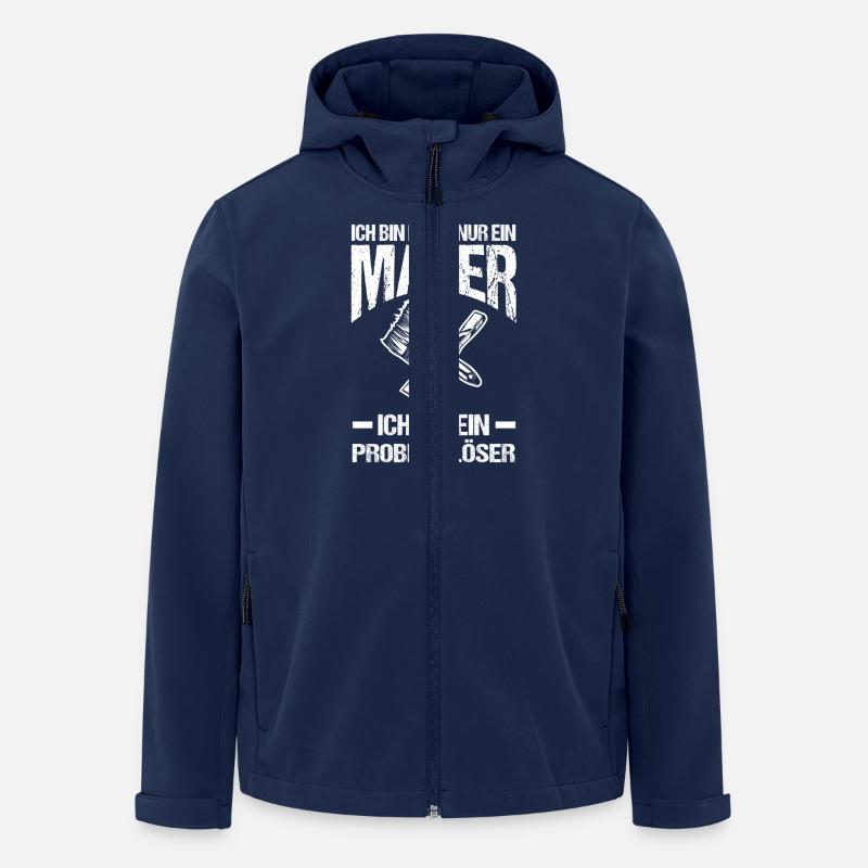Master Painter Journeyman Painter - Men’s Recycled Softshell Jacket by Stanley/Stella - navy