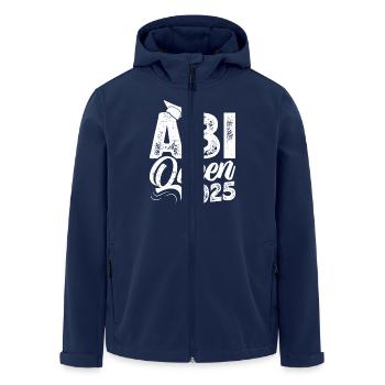 ABI QUEEN 2025 Abiturientin Abitur Geschafft - Recycelte Männer Softshell-Jacke von Stanley/Stella - Navy - Vorne - AI Model Male 185 light (185cm)
