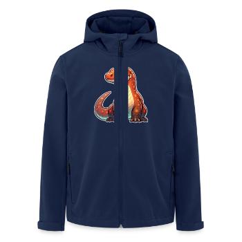 Komodo Dragon - Men’s Recycled Softshell Jacket by Stanley/Stella - navy - Front - AI Model Male 185 light (185cm)