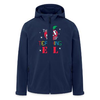 ESL-Lehrer ESL Unterricht - Recycelte Männer Softshell-Jacke von Stanley/Stella - Navy - Vorne - AI Model Male 185 light (185cm)
