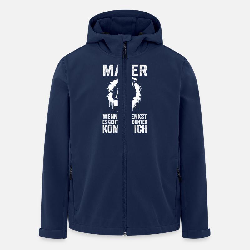 Master Painter Journeyman Painter - Men’s Recycled Softshell Jacket by Stanley/Stella - navy