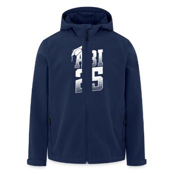 ABITUR 2025 ABI Geschafft Abiturient Lustiges - Recycelte Männer Softshell-Jacke von Stanley/Stella - Navy - Vorne - AI Model Male 185 light (185cm)