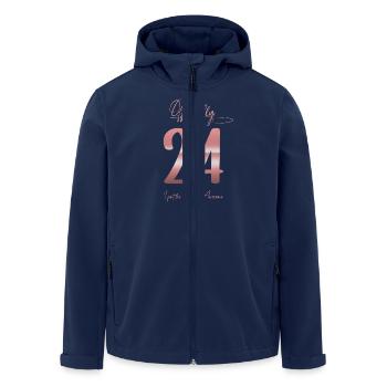 Cadeau officiel pour les femmes pour les 24 ans de l’anniversaire de la femme - Veste softshell homme en polyester recyclé Stanley/Stella - marine - Devant - AI Model Male 185 light (185cm)