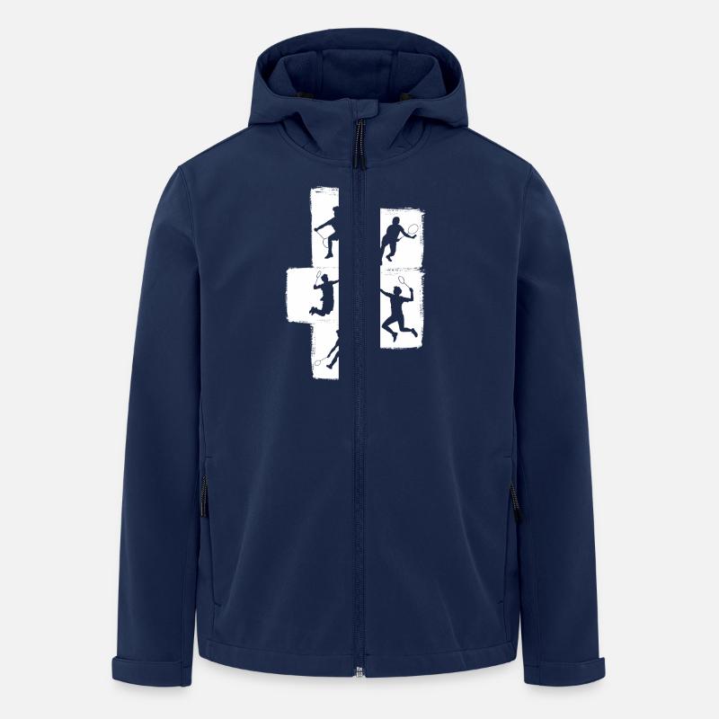 Federball Badminton - Recycelte Männer Softshell-Jacke von Stanley/Stella - Navy
