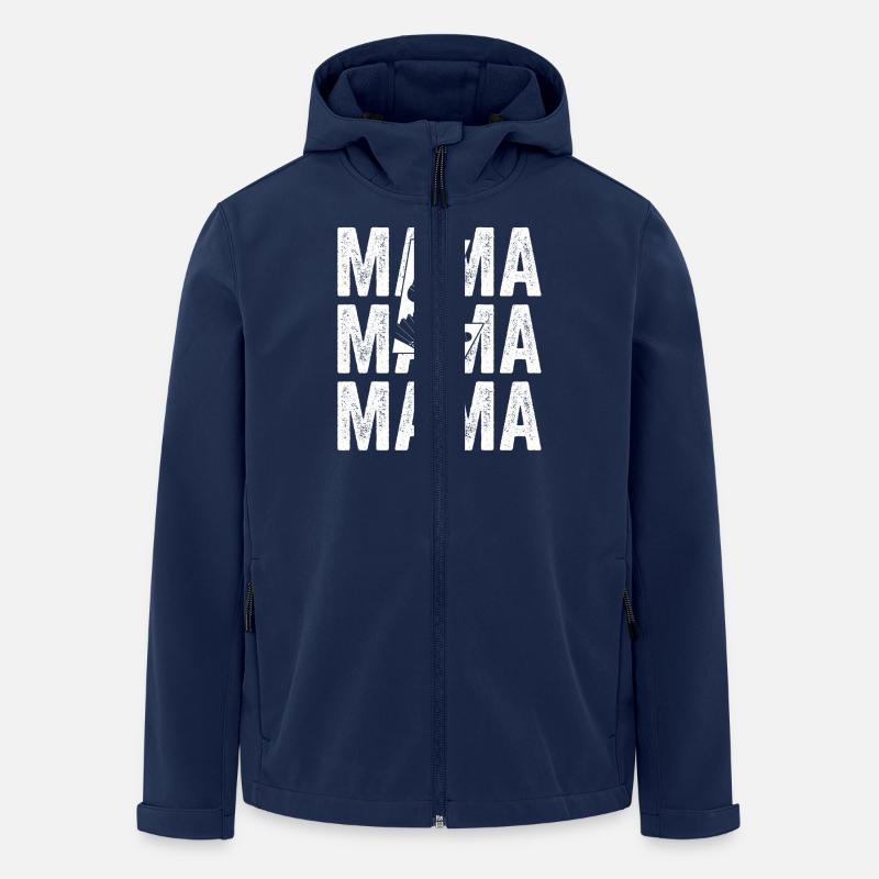 Badminton Mom Mom Badminton - Men’s Recycled Softshell Jacket by Stanley/Stella - navy