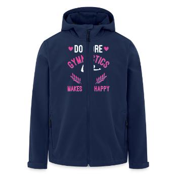 Gymnastik Training Fitness Gym - Recycelte Männer Softshell-Jacke von Stanley/Stella - Navy - Vorne - AI Model Male 185 light (185cm)