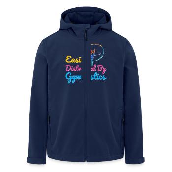 Gymnastik Training Fitness Gym - Recycelte Männer Softshell-Jacke von Stanley/Stella - Navy - Vorne - AI Model Male 185 light (185cm)
