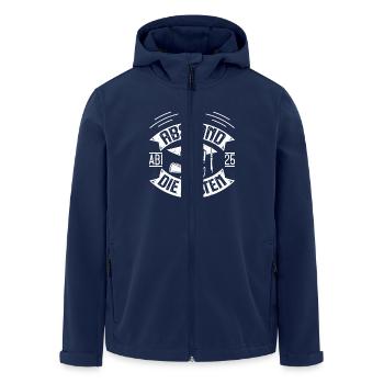 Abiturient MIT ABSTAND DIE BESTEN Abi Lustiges - Recycelte Männer Softshell-Jacke von Stanley/Stella - Navy - Vorne - AI Model Male 185 light (185cm)