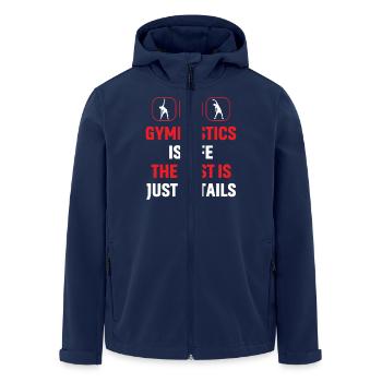 Gymnastik Training Fitness Gym - Recycelte Männer Softshell-Jacke von Stanley/Stella - Navy - Vorne - AI Model Male 185 light (185cm)