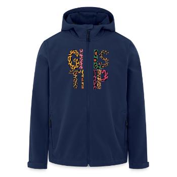 Sortie fille à imprimé animalier pour une parfaite - Veste softshell homme en polyester recyclé Stanley/Stella - marine - Devant - AI Model Male 185 light (185cm)