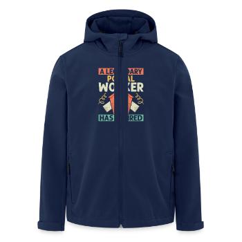 A Legendary Postal Worker Has Retired Mail Mailman - Recycelte Männer Softshell-Jacke von Stanley/Stella - Navy - Vorne - AI Model Male 185 light (185cm)