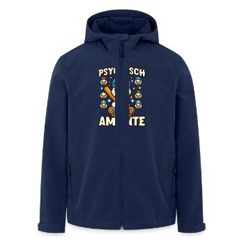 Psychisch Am Ente Ente Mit Baseballschläger - Recycelte Männer Softshell-Jacke von Stanley/Stella - Navy - Vorne - AI Model Male 185 light (185cm)