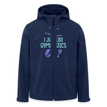 Gymnastik Training Fitness Gym - Recycelte Männer Softshell-Jacke von Stanley/Stella - Navy - Vorne - AI Model Male 185 light (185cm)