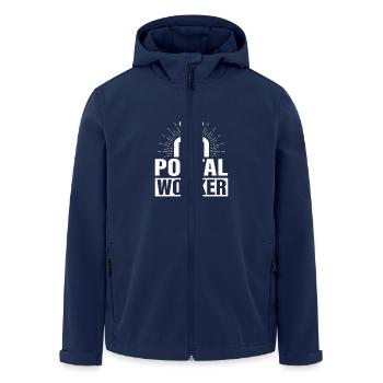 Postal Worker Mail Carrier Mailman - Men’s Recycled Softshell Jacket by Stanley/Stella - navy - Front - AI Model Male 185 light (185cm)