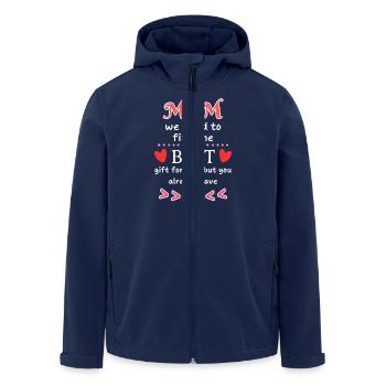 Lustiges Mama Geschenk Muttertag - Recycelte Männer Softshell-Jacke von Stanley/Stella - Navy - Vorne - AI Model Male 185 light (185cm)