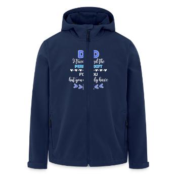 Dad Design Father's Day Saying Dad Sayings - Men’s Recycled Softshell Jacket by Stanley/Stella - navy - Front - AI Model Male 185 light (185cm)