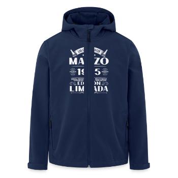 The Legends were born in March 1965 - Men’s Recycled Softshell Jacket by Stanley/Stella - navy - Front - AI Model Male 185 light (185cm)