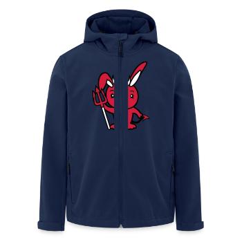 Bunny Devil Démon Mal Satan Enfer Trident Costume - Veste softshell homme en polyester recyclé Stanley/Stella - marine - Devant - AI Model Male 185 light (185cm)